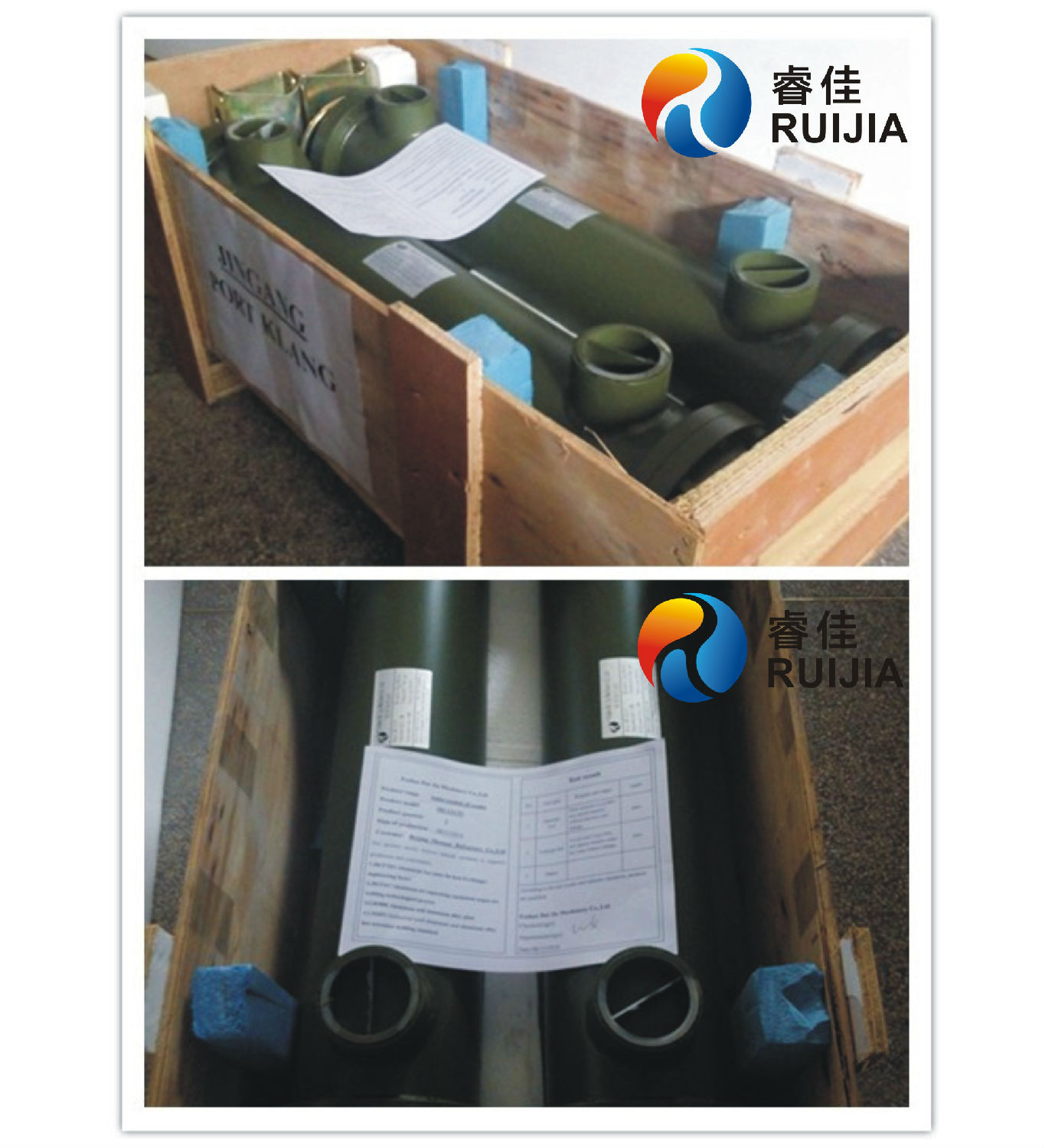 【出口】客戶訂購(gòu)列管式<font color='red'>油水冷卻器</font>